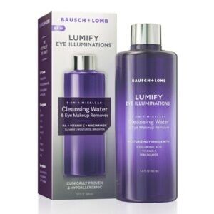 Bausch + Lomb Lumify Eye Makeup Remover & Illuminations Micellar Cleansing Water